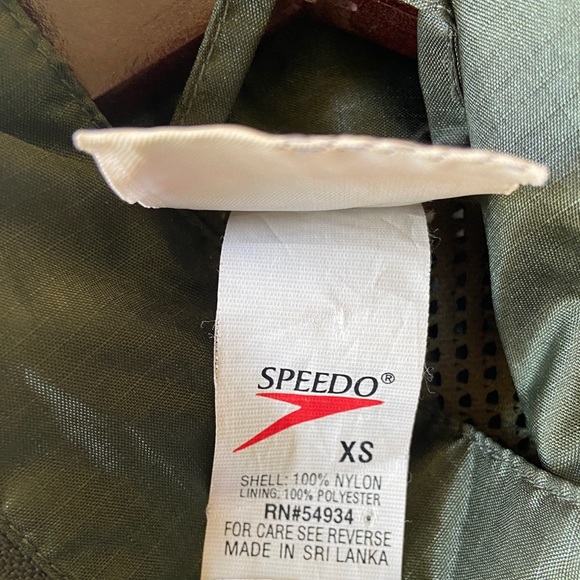VINTAGE SPEEDO • Windbreaker Jacket Green XS - Picture 10 of 12
